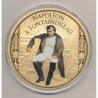 Médaille - Napoléon à Fontainebleau  - couleur et insert swarovski - 100mm