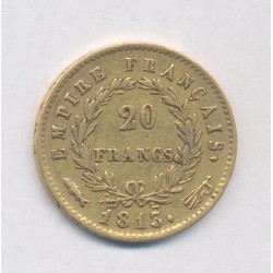 Napoléon empereur - 20 Francs Or - 1813 Utrecht - TTB 2