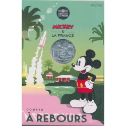 10 Euro 2018 - Mickey et la France - Compte à rebours - N°7 - argent