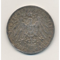 Allemagne - Hambourg - 3 Mark - 1911 J