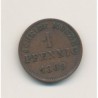 Allemagne - Hesse Darmstadt - 1 pfennig - 1869