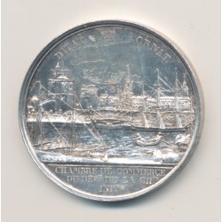 Jeton - Charles X - Chambre de commerce La Rochelle - 1825 - argent - 33mm - SUP+ 2