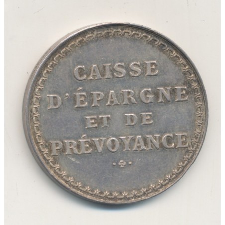 Jeton - Caisse d'épargne et de prévoyance - La Rochelle - argent 10g - TTB+