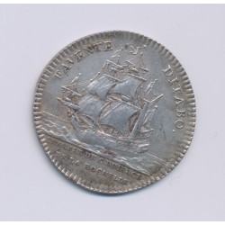Jeton - Louis XV - Chambre de commerce La Rochelle - ND - buste habillé - argent - 29mm - TTB+ 2