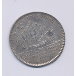 Jeton - Louis XV - Chambre de commerce La Rochelle - 1754 - argent - 29mm - TTB+ 2
