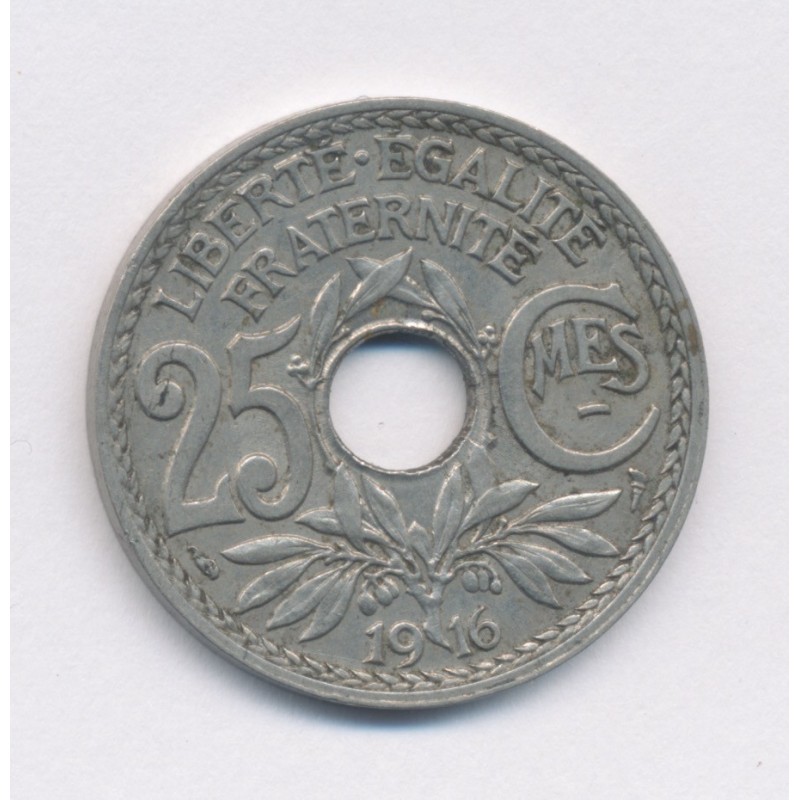 25 centimes Lindauer - 1916 souligné - TTB