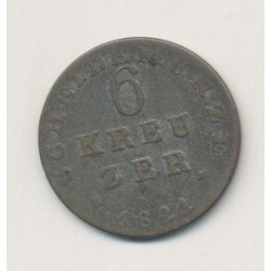 Allemagne - Hesse Darmstadt - 6 kreuzer - 1821