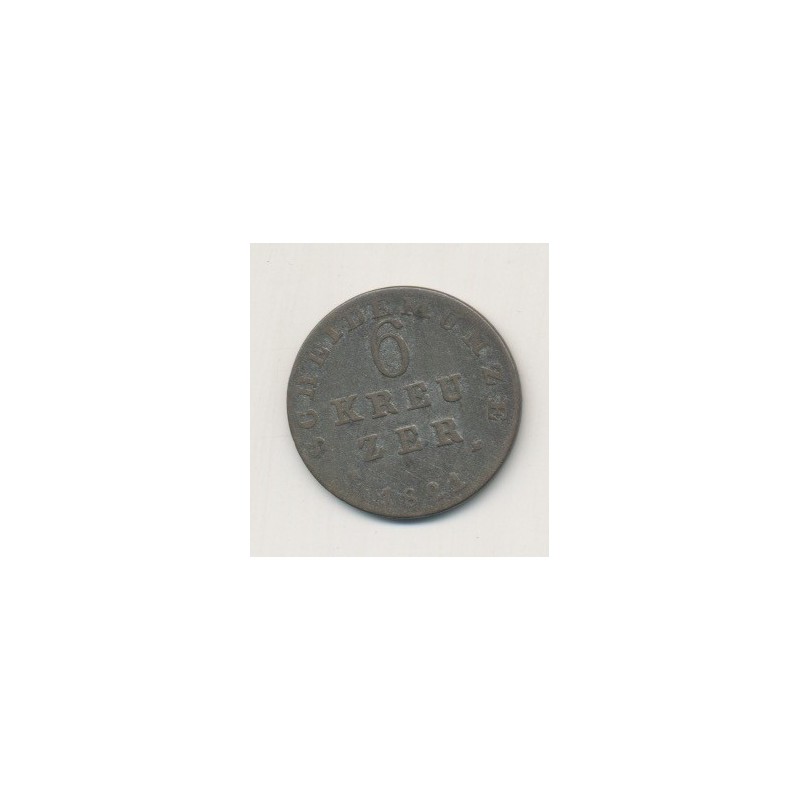 Allemagne - Hesse Darmstadt - 6 kreuzer - 1821