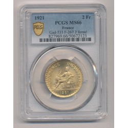 2 Francs Commerce - 1921 - MS66