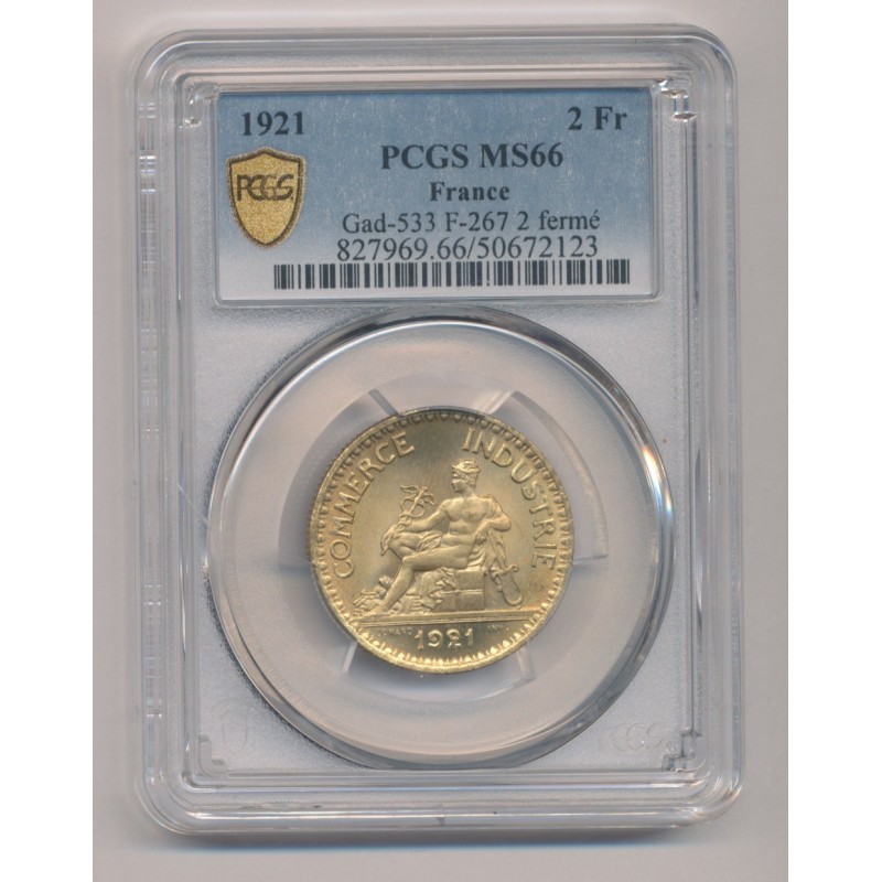 2 Francs Commerce - 1921 - MS66