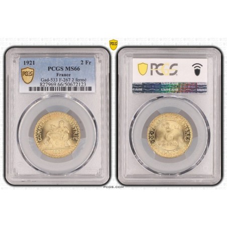 2 Francs Commerce - 1921 - MS66