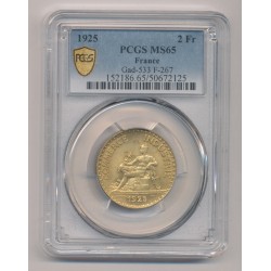 2 Francs Commerce - 1925 - MS65