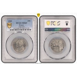 Patey - 25 centimes - 1905 - MS65 2