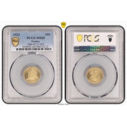 50 Centimes Commerce - 1923 - MS65 2