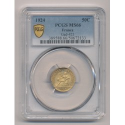 50 Centimes Commerce - 1924 - MS66