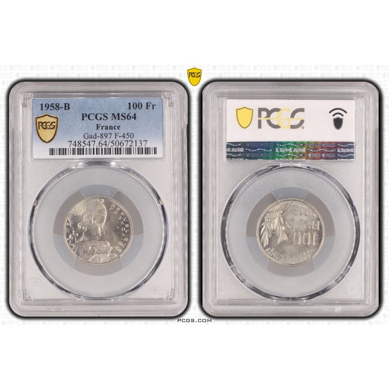 100 Francs Cochet - 1958 B - MS64