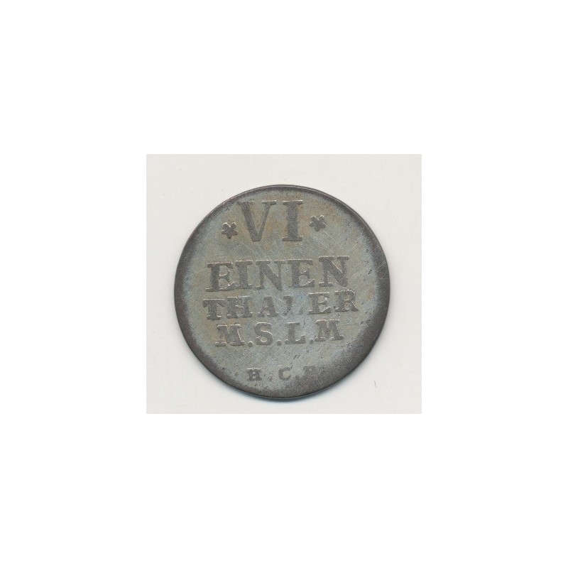 Allemagne - Mecklenburg Strelitz - 1/6 Thaler - 1755