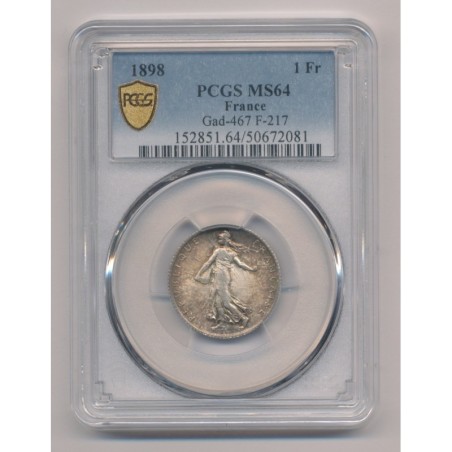 1 Franc Semeuse - 1898 - MS64