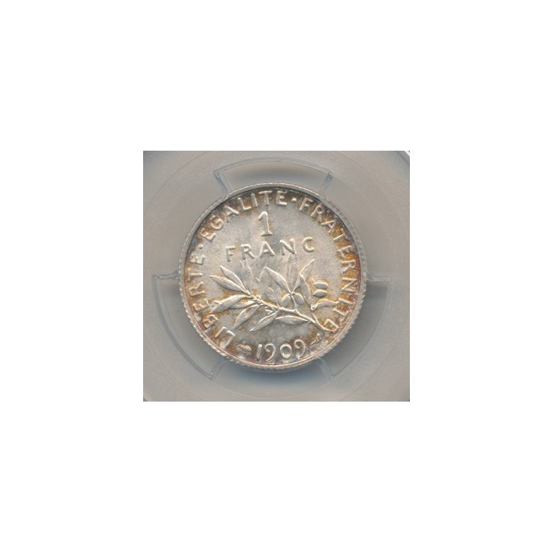 Semeuse - 1 Franc - 1909 - argent - PCGS MS64
