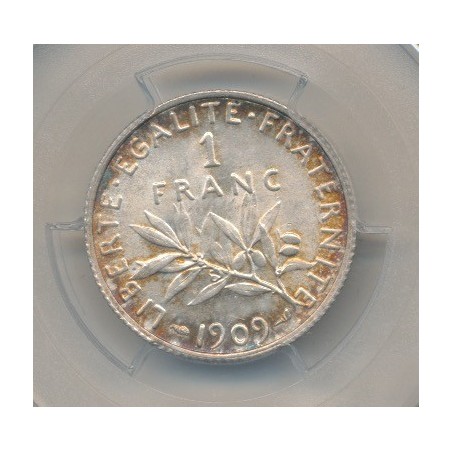 Semeuse - 1 Franc - 1909 - argent - PCGS MS64