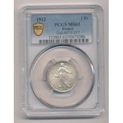 1 Franc Semeuse - 1912 - MS63