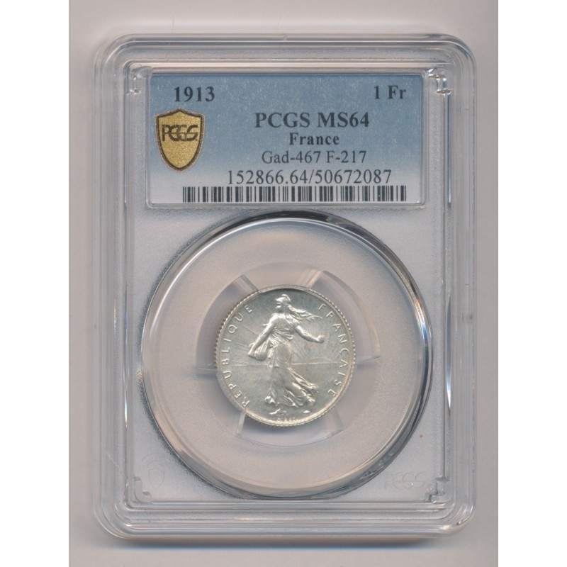 1 Franc Semeuse - 1913 - MS64