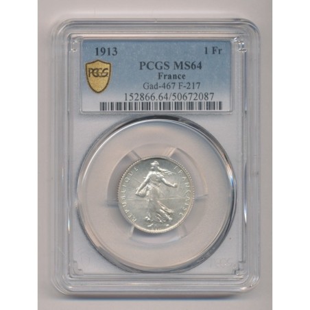 1 Franc Semeuse - 1913 - MS64
