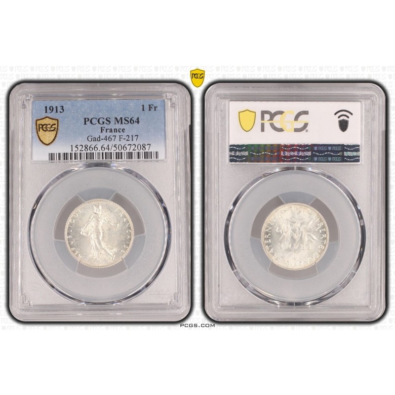 1 Franc Semeuse - 1913 - MS64
