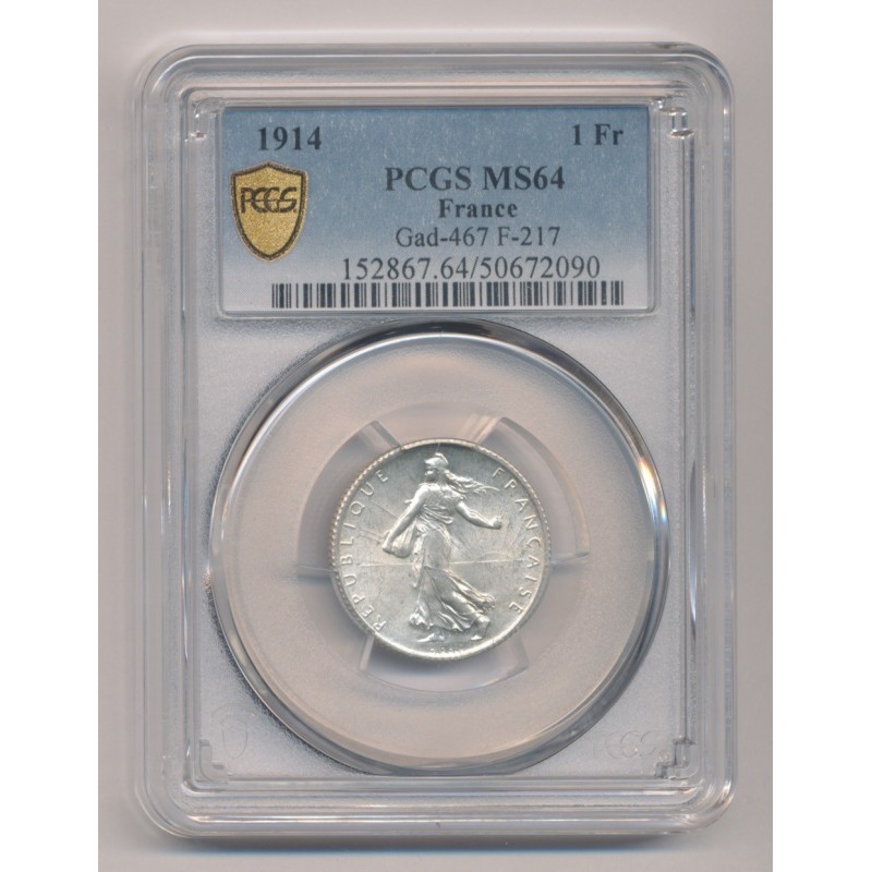 1 Franc Semeuse - 1914 - MS64