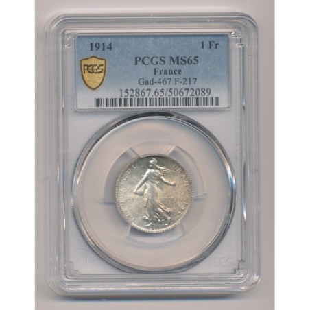 1 Franc Semeuse - 1914 - MS65