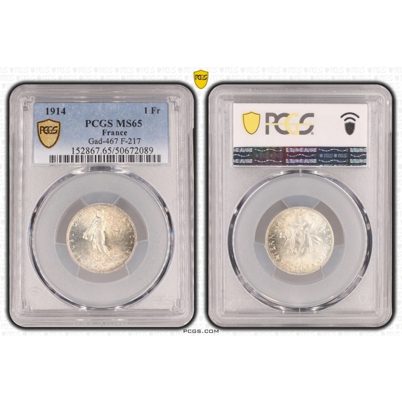 1 Franc Semeuse - 1914 - MS65