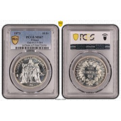 10 Francs hercule - 1973 - MS67 2
