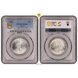 5 Francs Semeuse - 1962 - MS64 2