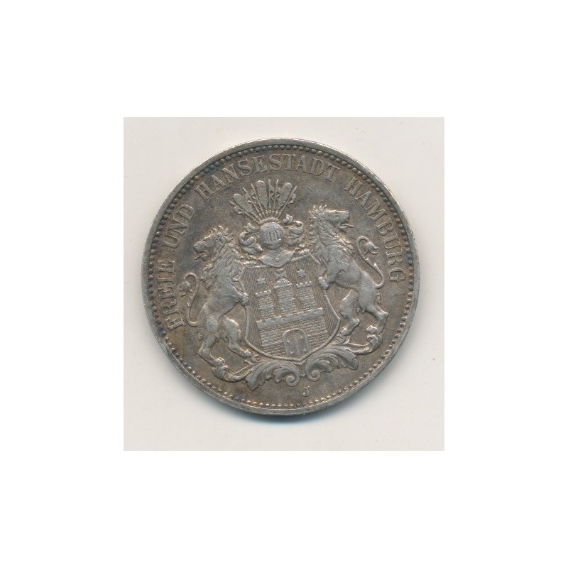 Allemagne - Hambourg - 3 Mark - 1911 J