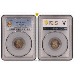 Semeuse - 50 Centimes - 1898 - PCGS MS64 2
