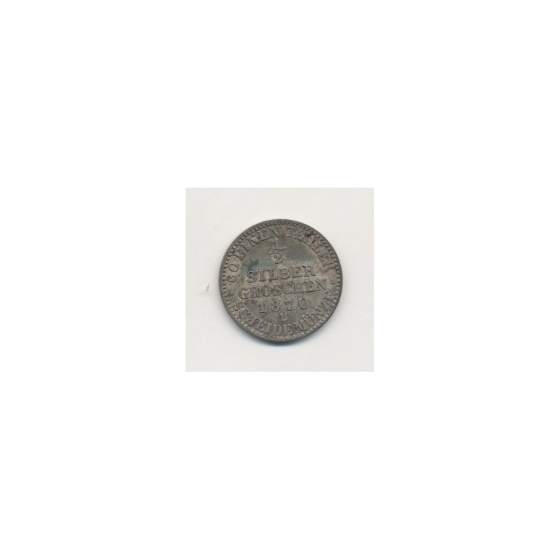 Allemagne - Prusse - 1/2 Silber groschen - 1870 B
