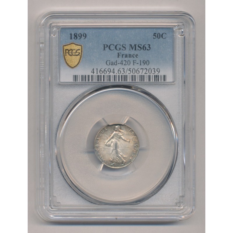 50 Centimes Semeuse - 1899 - MS63
