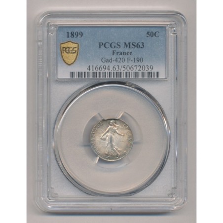50 Centimes Semeuse - 1899 - MS63
