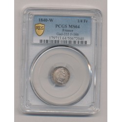 1/4 Franc Louis philippe I - 1840 W Lille - MS64