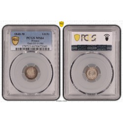1/4 Franc Louis philippe I - 1840 W Lille - MS64 2