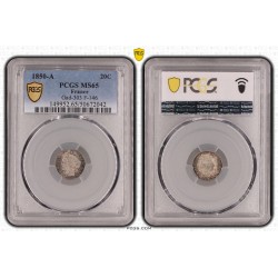 20 centimes Cérès - 1850 A Paris - MS65 2
