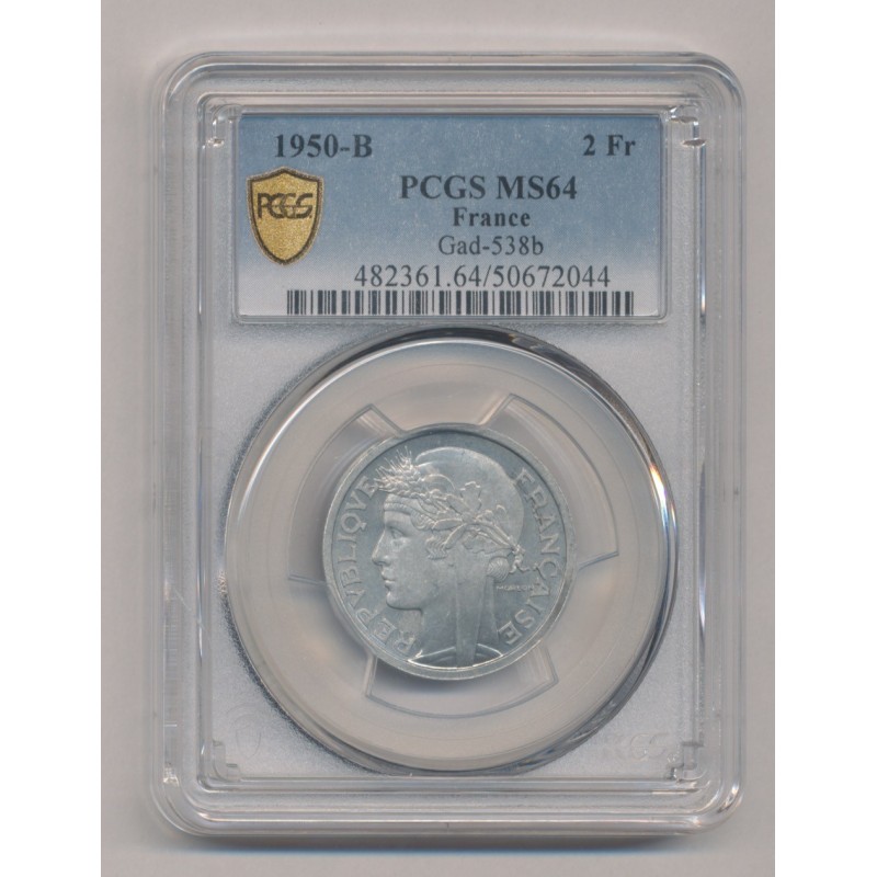 2 Francs Morlon - 1950 B - MS64