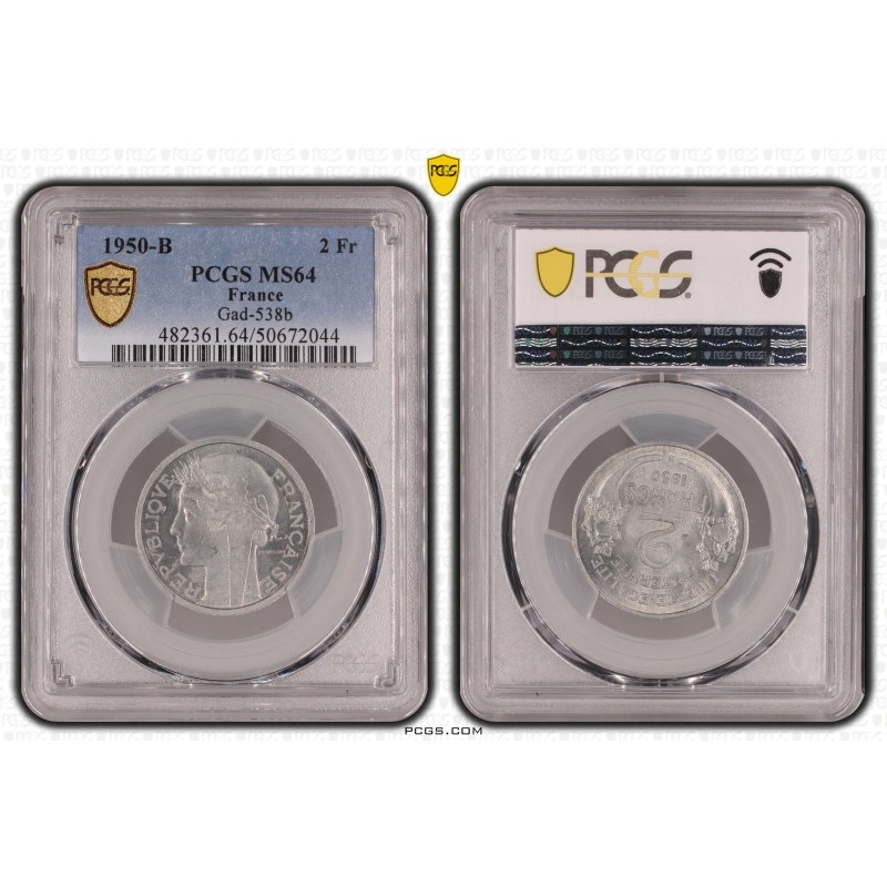 2 Francs Morlon - 1950 B - MS64
