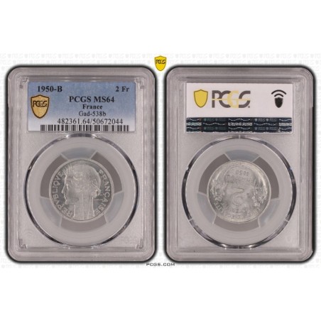 2 Francs Morlon - 1950 B - MS64