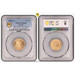 20 Francs Or Génie - 1896 A Torche - MS64 2