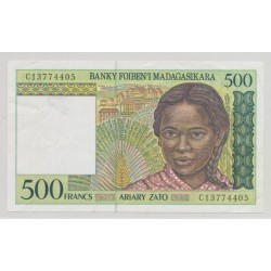 Madagascar - 500 Francs-100 Ariary - ND 1974 - sign5 - TTB+