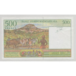 Madagascar - 500 Francs-100 Ariary - ND 1974 - sign5 - TTB+ 2