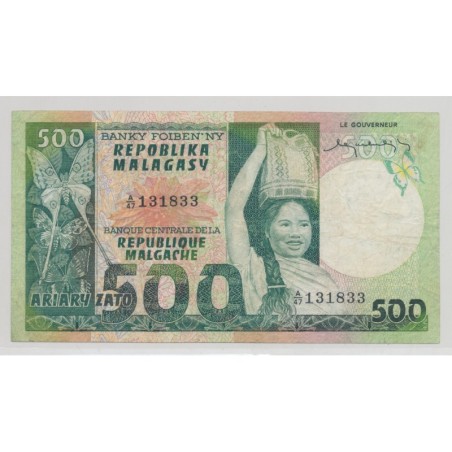 Madagascar - 500 Francs-100 Ariary - ND 1974-1975 - TTB
