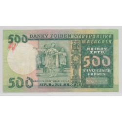 Madagascar - 500 Francs-100 Ariary - ND 1974-1975 - TTB 2