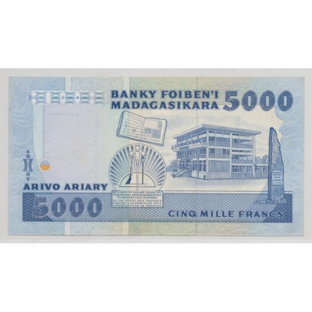 Madagascar - 5000 Francs-1000 Ariary - ND 1988-1994 - SUP